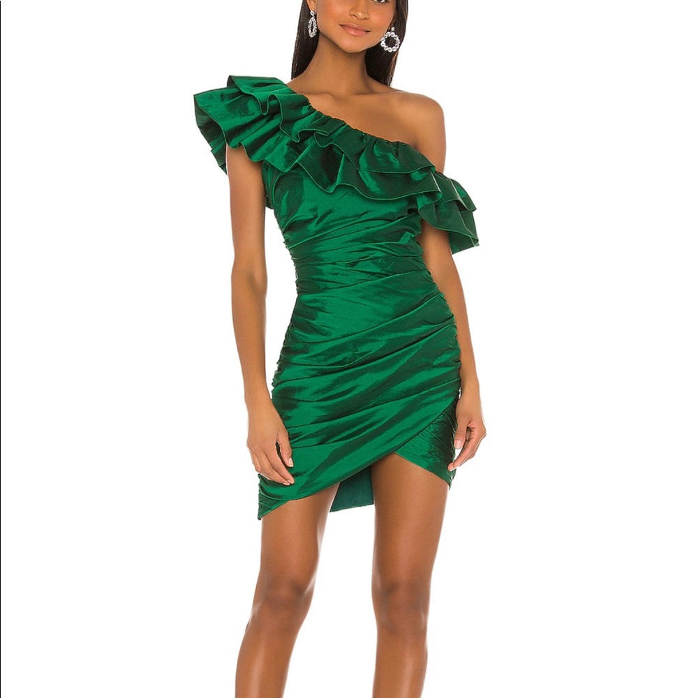 Emerald mini dress